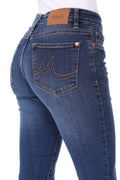 MikuRi 07 Women’s 5 Pocket High-Rise Dark Skinny Fit Denim Jeans