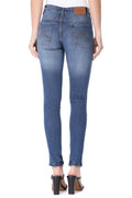 Mikuri 09 Women’s 5 Pocket Mid-Rise Distressed Skinny Fit Denim Jeans